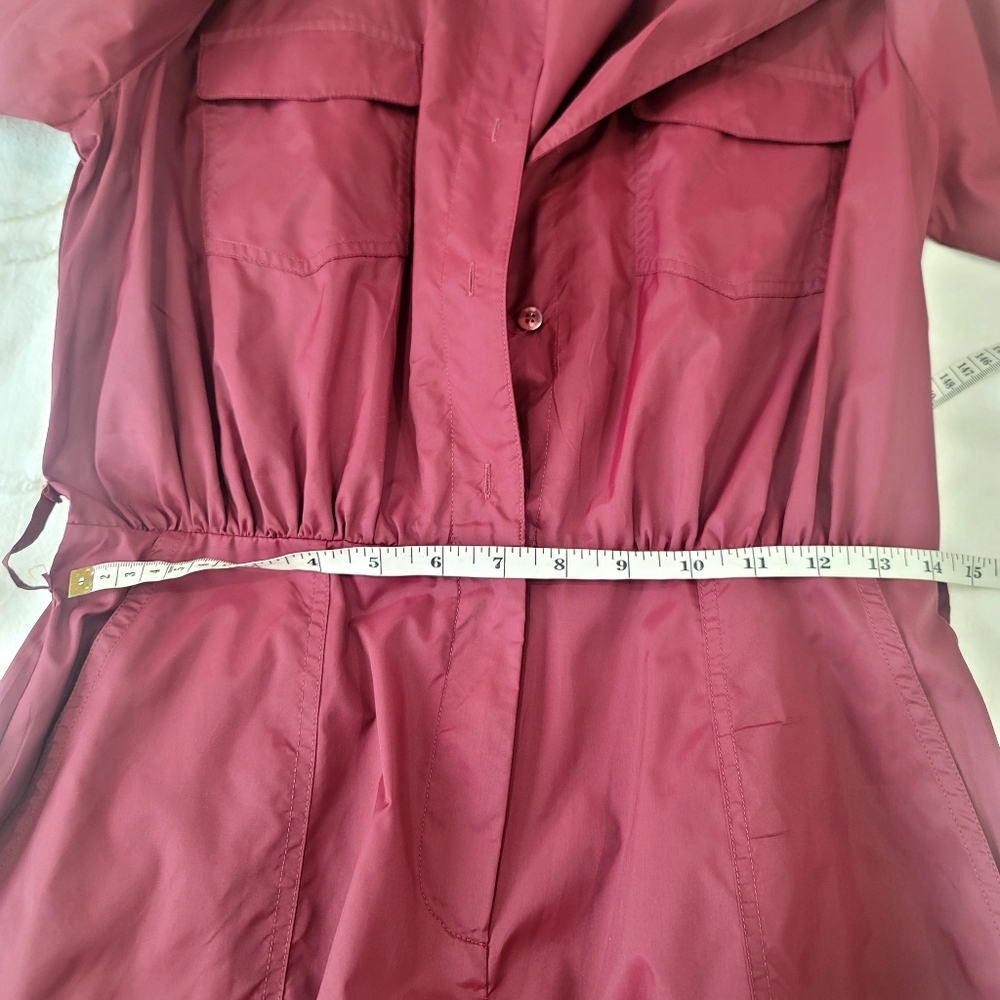 ​STAUD Millie Recycled Nylon Jumpsuit | Tawny Port Wine Red | Size 8 | Utility C - Picture 9 of 12